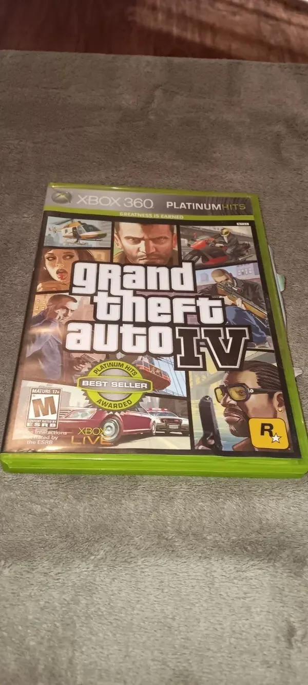 Grand Theft Auto IV Microsoft Xbox 360 Complete With Guide Book And Map